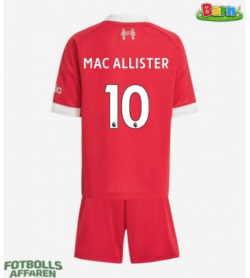 Liverpool Alexis Mac Allister #10 Hemmaställ Barn 2025-26 Kortärmad (+ Korta byxor)